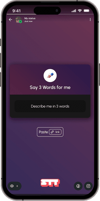 Say 3 words phone screen