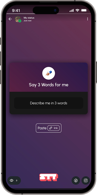 Say 3 words phone screen